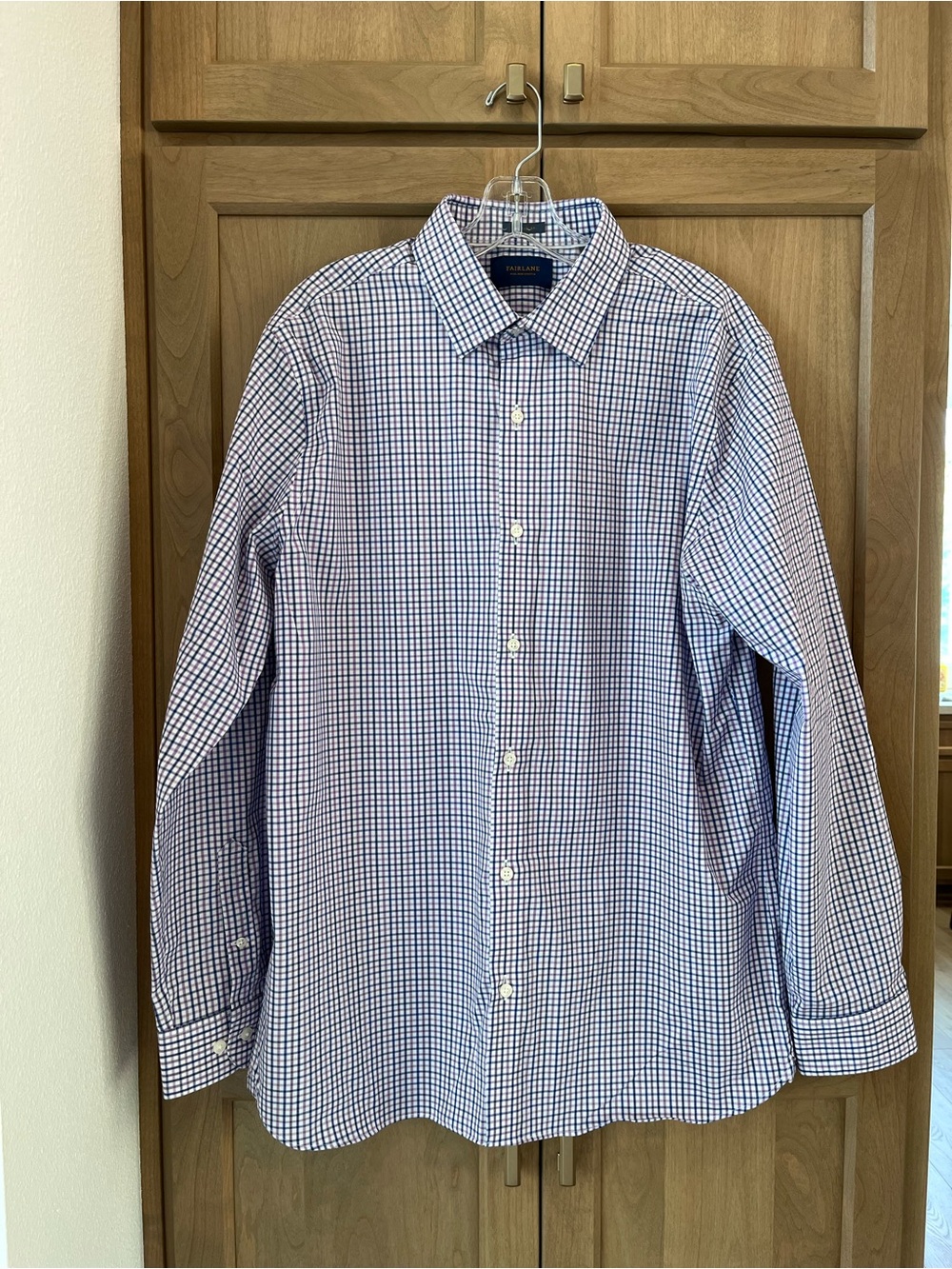 Fairlane Dress Shirt Purple/Blue Tattersall